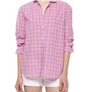 Frank & Eileen relaxed Eileen plaid shirt XS